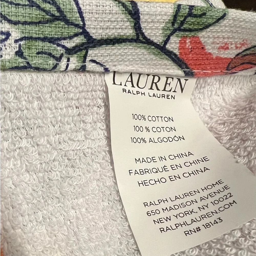 Lauren Ralph Lauren Fruits and Flowers Colorful Kitchen Towels Set of 3
